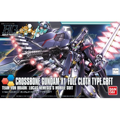 HIGH GRADE HGBF GUNDAM CROSSBONE X1 FULLCLOTH 1/144 MODEL KIT ACTION FIGURE BANDAI