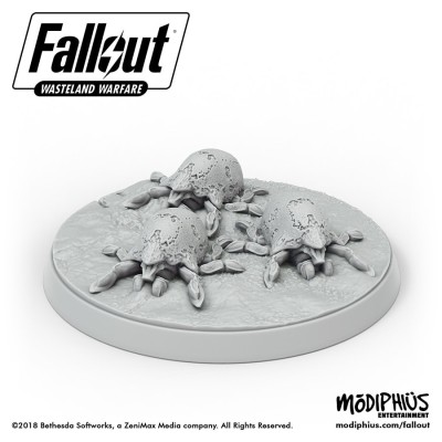 MODIPHIUS ENTERTAINMENT FALLOUT WASTELAND WARFARE - MIRELURK HATCHLINGS AND EGGS MINIATURES SET MINIATURE