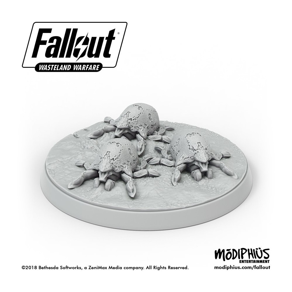 MODIPHIUS ENTERTAINMENT FALLOUT WASTELAND WARFARE - MIRELURK HATCHLINGS AND EGGS MINIATURES SET MINIATURE
