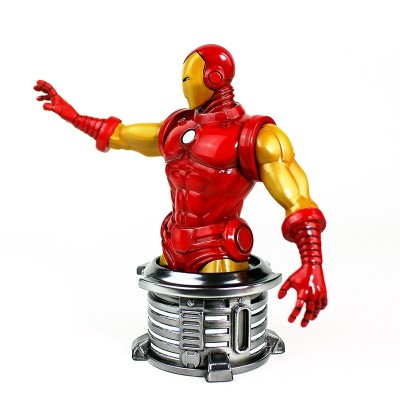 SEMIC MARVEL THE INVINCIBLE IRON MAN BUST STATUE 20CM RESIN FIGURE