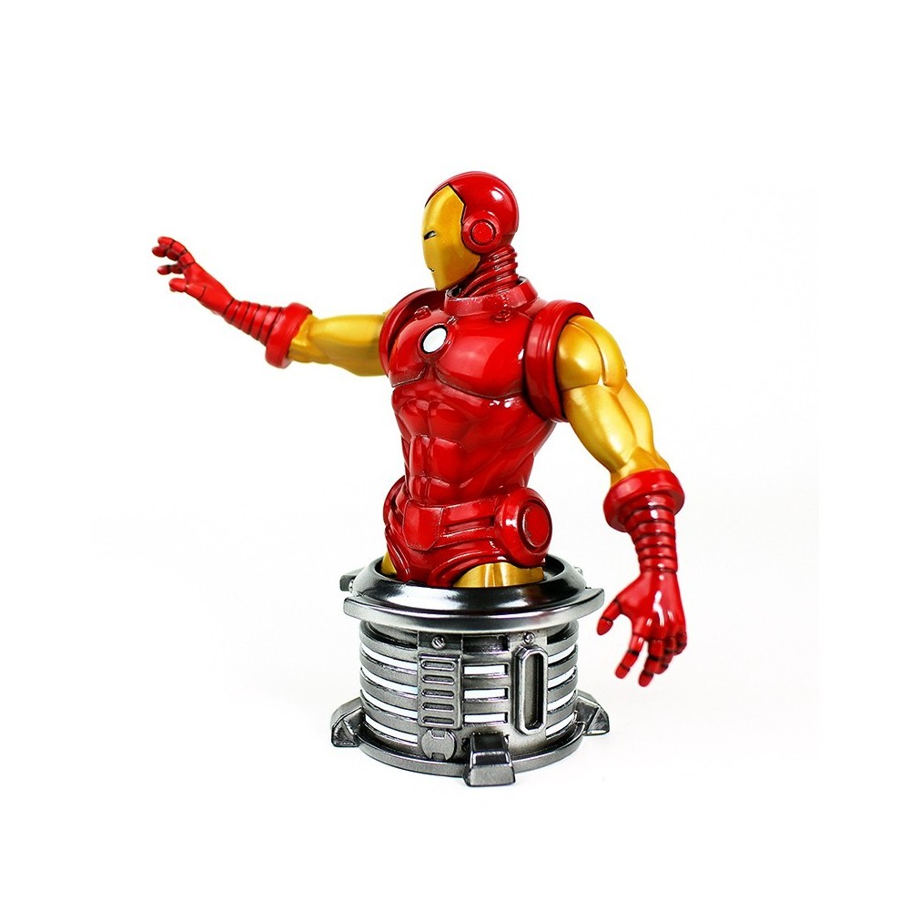 MARVEL THE INVINCIBLE IRON MAN BUSTO STATUA 20CM RESINA FIGURE SEMIC