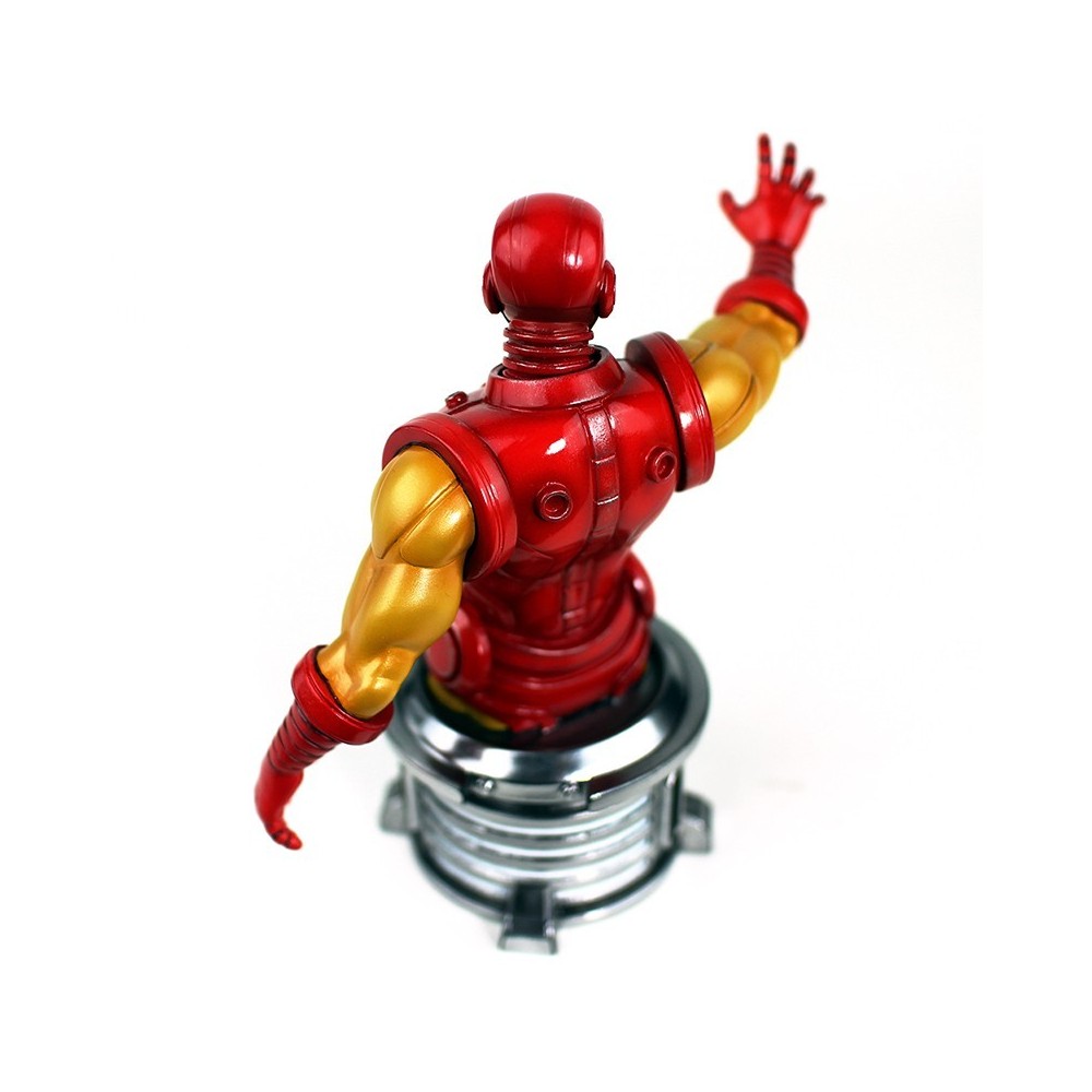 SEMIC MARVEL THE INVINCIBLE IRON MAN BUST STATUE 20CM RESIN FIGURE