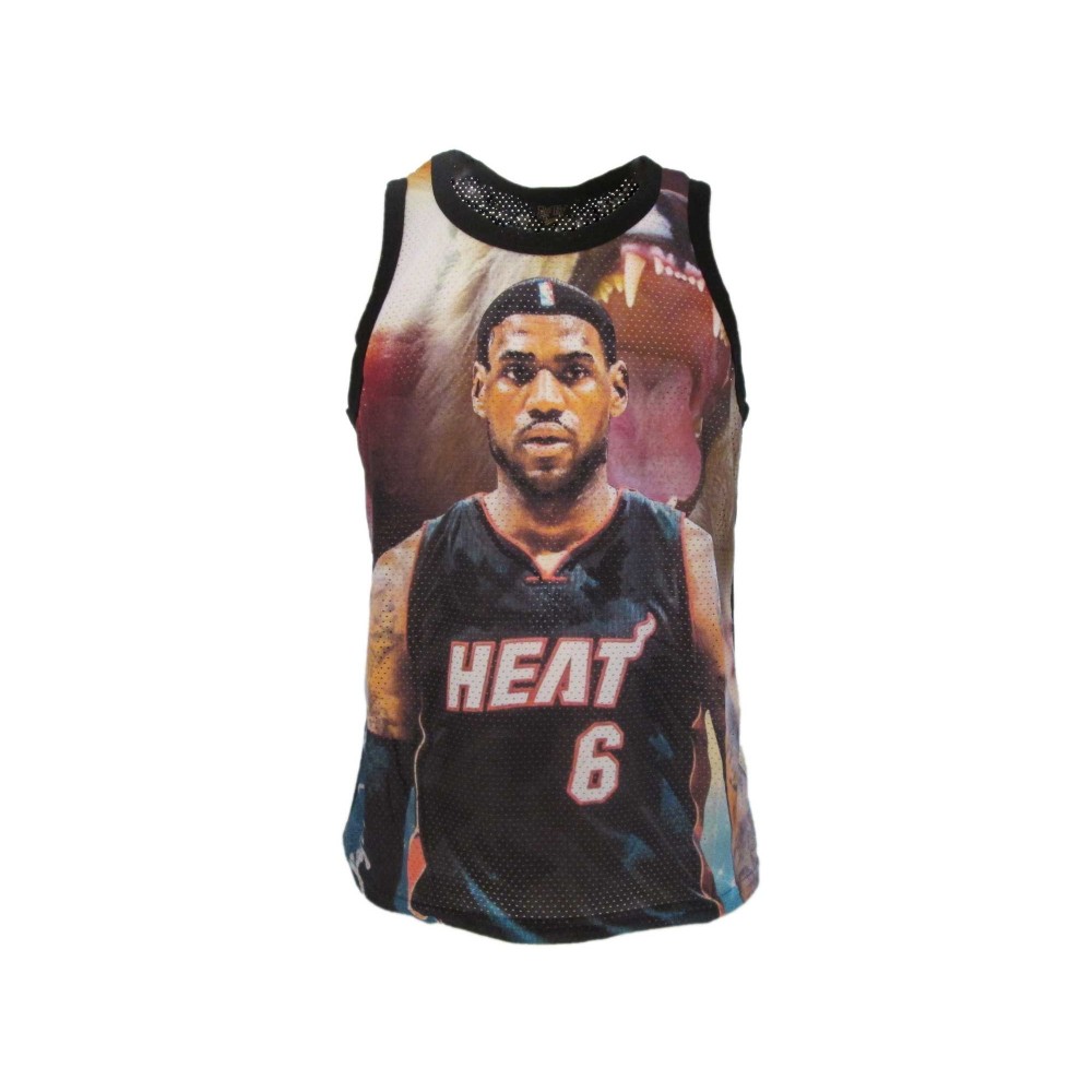 CANOTTA BASKET NBA LEBRON JAMES HEAT NERA