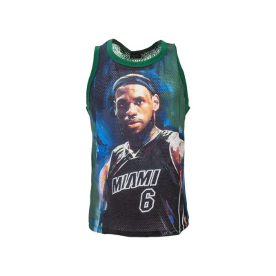 CANOTTA NBA BASKET LEBRON JAMES MIAMI VERDE