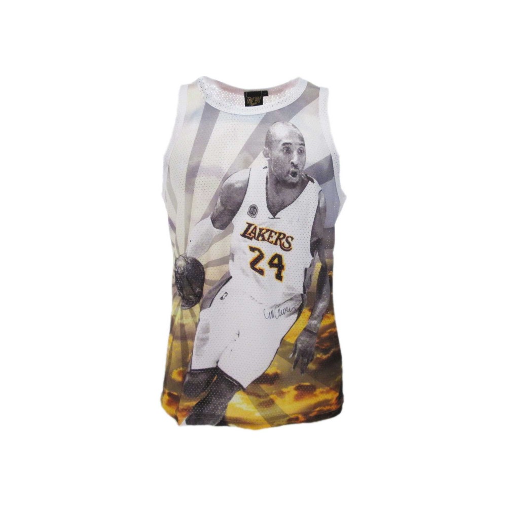 CANOTTA BASKET NBA KOBE BRYANT LAKERS BIANCA