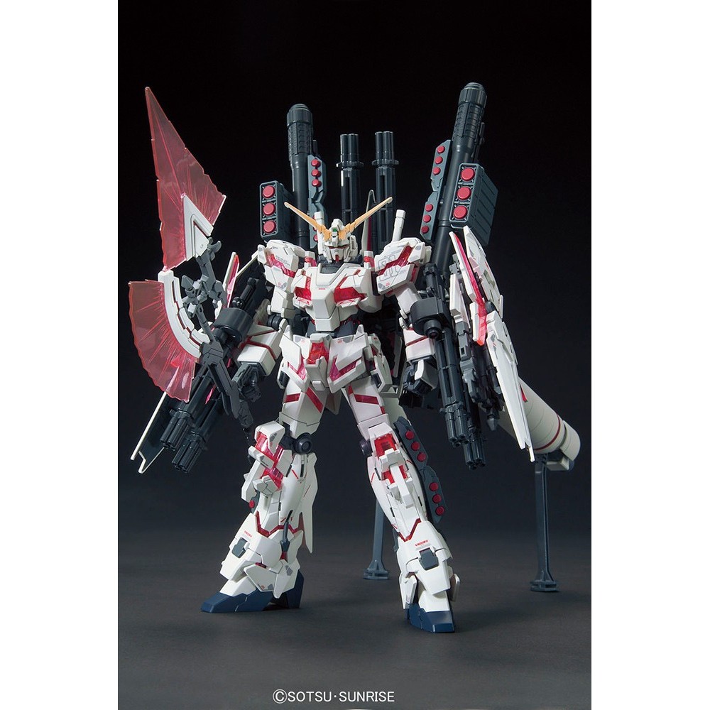 BANDAI HIGH GRADE HGUC GUNDAM UNICORN FULL ARMOR DESTROY RED 1/144 MODEL KIT ACTION FIGURE