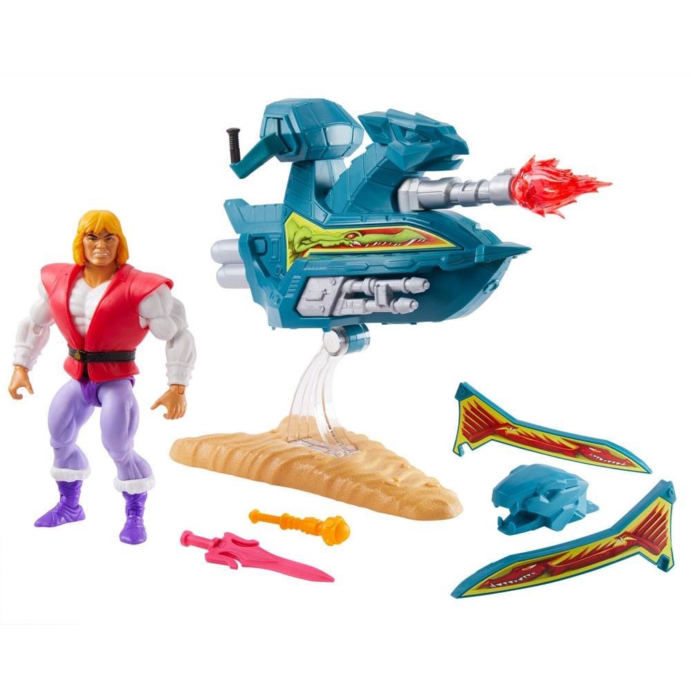 MATTEL MASTERS OF THE UNIVERSE ORIGINS PRINCE ADAM SKY SLED ACTION FIGURE