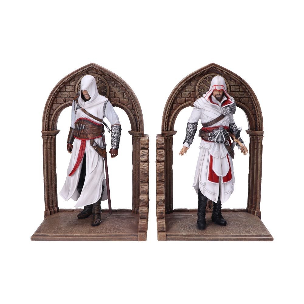 ASSASSIN'S CREED EZIO AUDITORE ALTAIR BOOKENDS FIGURE FERMALIBRI NEMESIS NOW