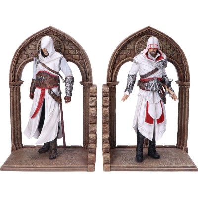 ASSASSIN'S CREED EZIO AUDITORE ALTAIR BOOKENDS FIGURE FERMALIBRI NEMESIS NOW