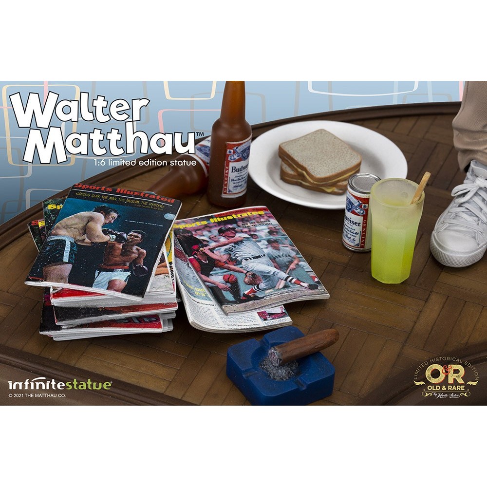 WALTER MATTHAU OLD AND RARE 1/6 RESIN STATUA FIGURE INFINITE STATUE