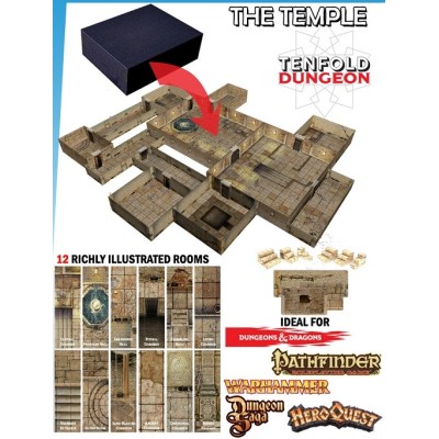 TENFOLD DUNGEON THE TEMPLE PER MINIATURE GAMES GALE FORCE NINE