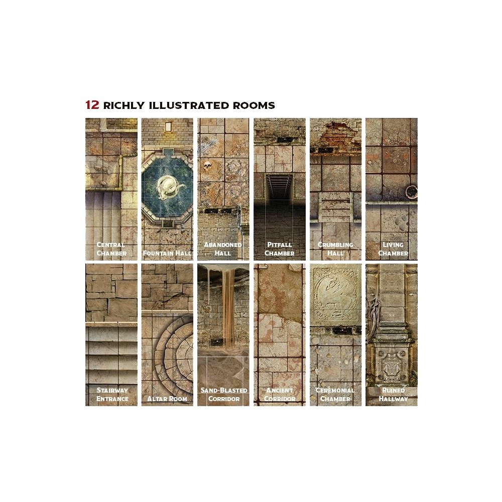 TENFOLD DUNGEON THE TEMPLE PER MINIATURE GAMES GALE FORCE NINE