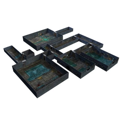 GALE FORCE NINE TENFOLD DUNGEON THE DUNGEON AND SEWERS FOR MINIATURE GAMES