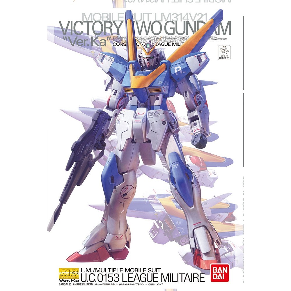 BANDAI MASTER GRADE MG GUNDAM VICTORY TWO V2 VER KA 1/100 MODEL KIT
