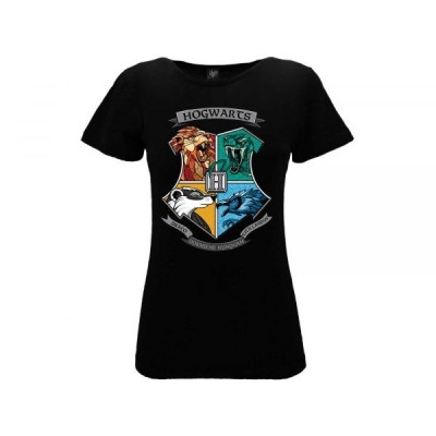 MAGLIA T SHIRT LADY HARRY POTTER ANIMALS HOGWARTS