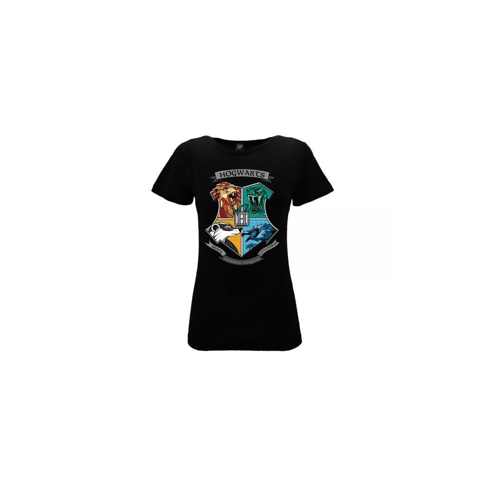 MAGLIA T SHIRT LADY HARRY POTTER ANIMALS HOGWARTS