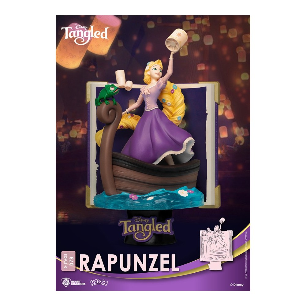 BEAST KINGDOM D-STAGE TANGLED RAPUNZEL BOOK 078 STATUE FIGURE DIORAMA