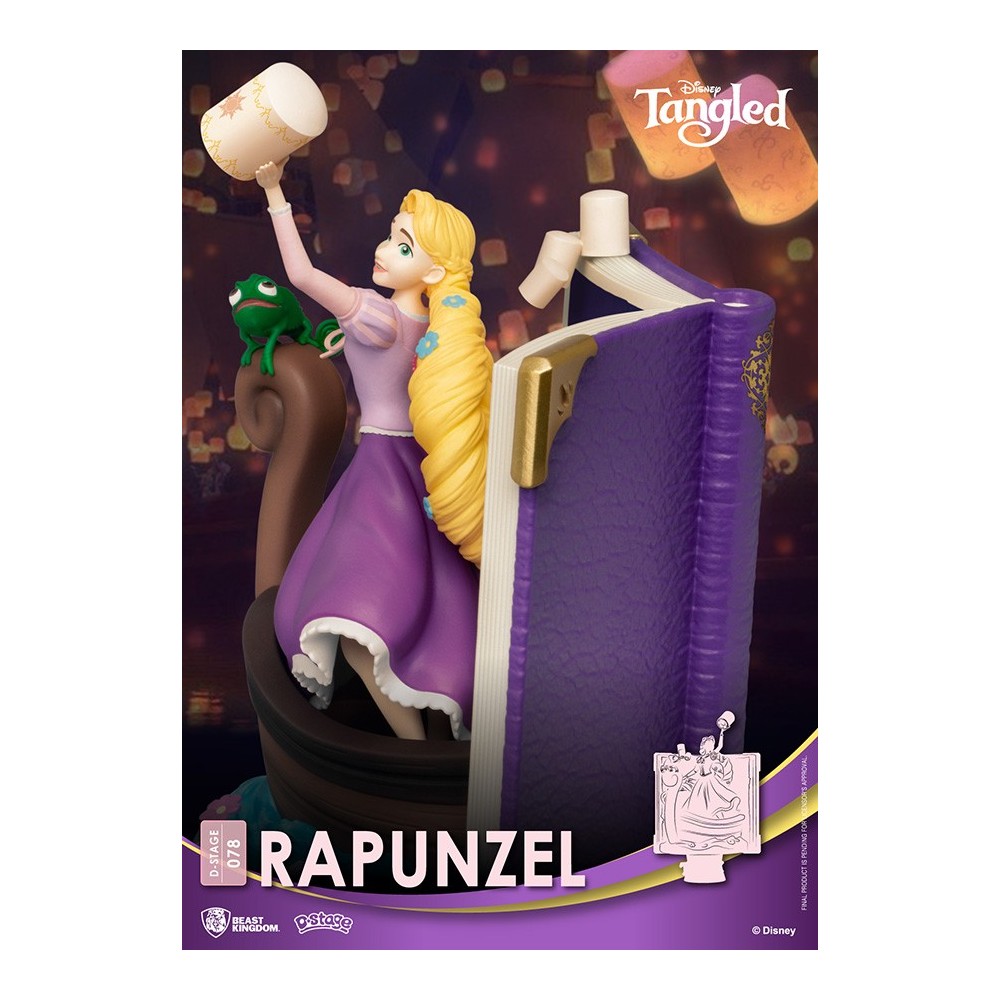 BEAST KINGDOM D-STAGE TANGLED RAPUNZEL BOOK 078 STATUE FIGURE DIORAMA