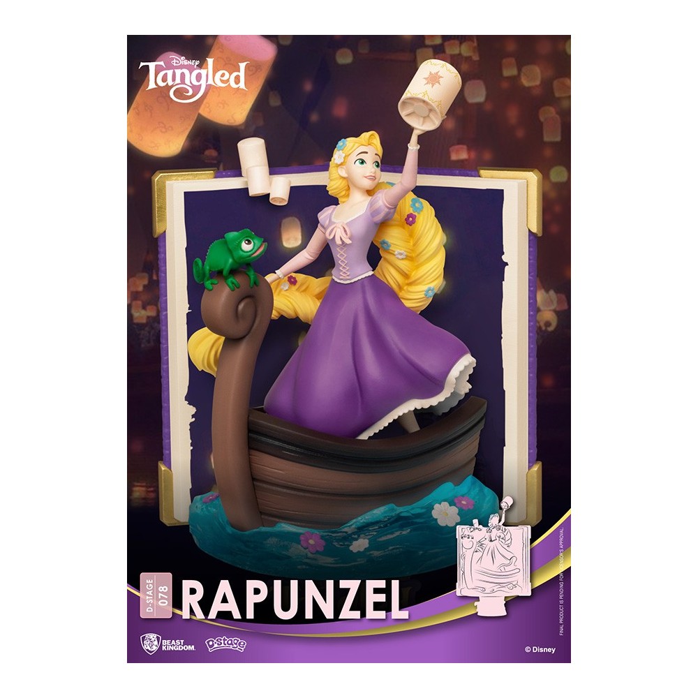 BEAST KINGDOM D-STAGE TANGLED RAPUNZEL BOOK 078 STATUE FIGURE DIORAMA