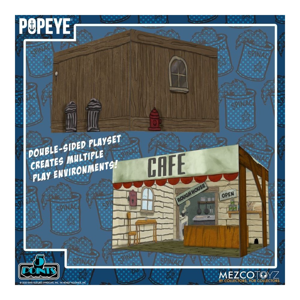 POPEYE 5 POINTS DELUXE BOX SET ACTION FIGURE MEZCO TOYS