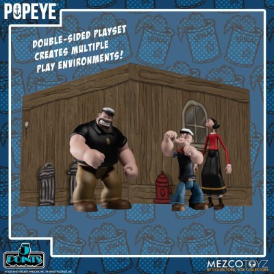 POPEYE 5 POINTS DELUXE BOX SET ACTION FIGURE MEZCO TOYS