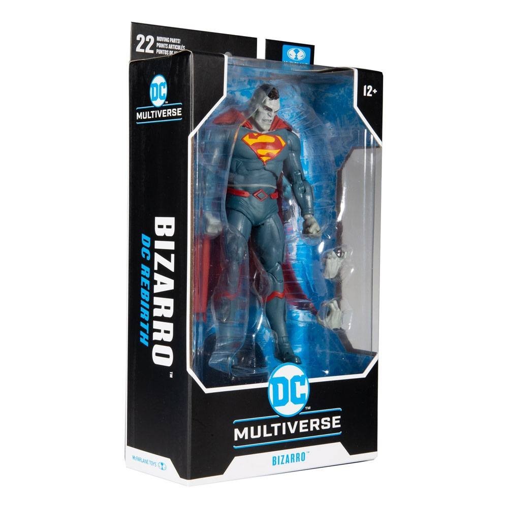 DC MULTIVERSE SUPERMAN BIZARRO ACTION FIGURE MC FARLANE