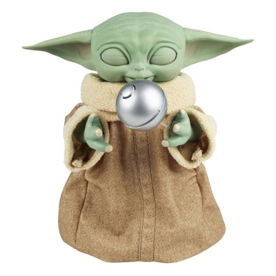 HASBRO STAR WARS THE MANDALORIAN THE CHILD BABY YODA GALACTIC SNACKIN' GROGU ANIMATRONIC ACTION FIGURE
