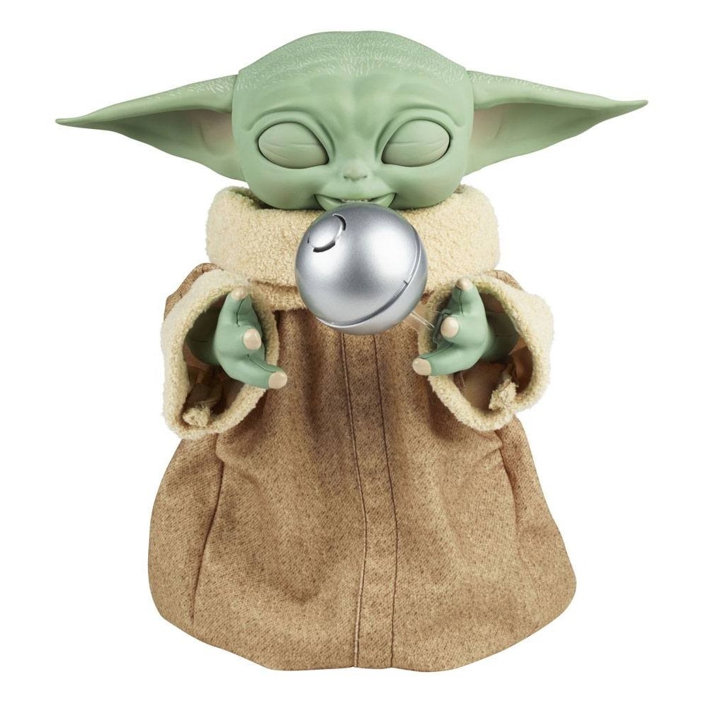 HASBRO STAR WARS THE MANDALORIAN THE CHILD BABY YODA GALACTIC SNACKIN' GROGU ANIMATRONIC ACTION FIGURE