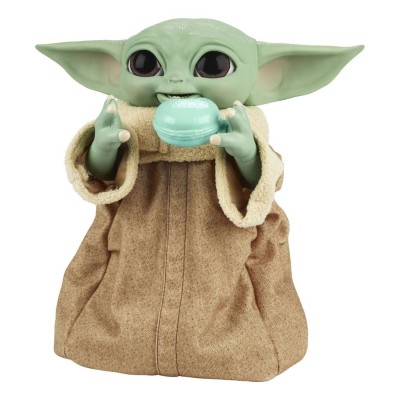 HASBRO STAR WARS THE MANDALORIAN THE CHILD BABY YODA GALACTIC SNACKIN' GROGU ANIMATRONIC ACTION FIGURE