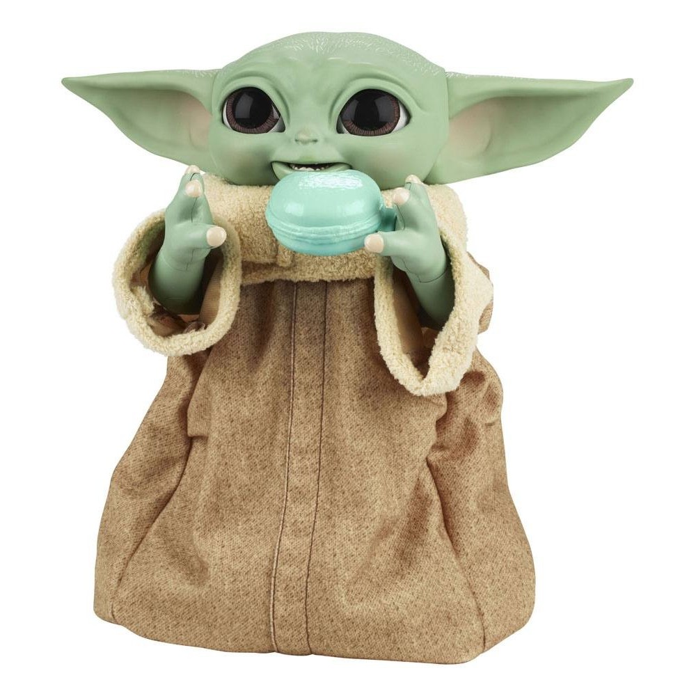 HASBRO STAR WARS THE MANDALORIAN THE CHILD BABY YODA GALACTIC SNACKIN' GROGU ANIMATRONIC ACTION FIGURE