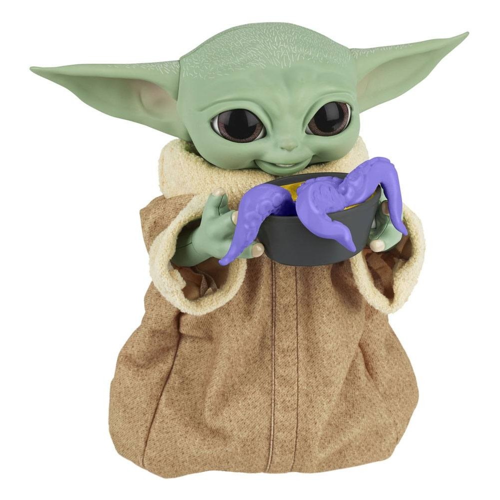 HASBRO STAR WARS THE MANDALORIAN THE CHILD BABY YODA GALACTIC SNACKIN' GROGU ANIMATRONIC ACTION FIGURE