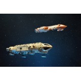 SPAZIO 1999 WARGAMES EAGLE TRANSPORTER AND HAWK WARSHIP REPLICA FIGURE SIXTEEN 12
