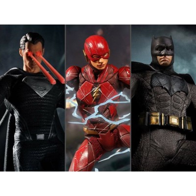 ZACK SNYDER'S JUSTICE LEAGUE DELUXE STEEL BOX SET ONE:12 ACTION FIGURE MEZCO TOYS