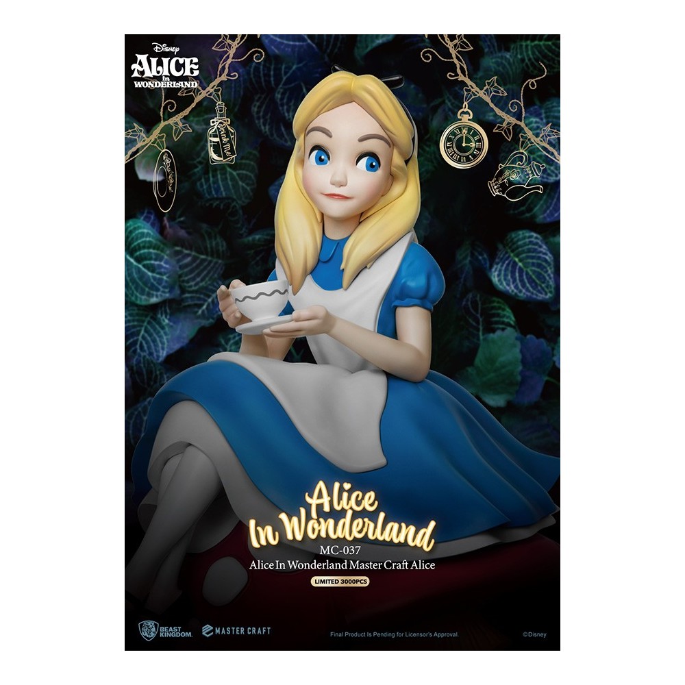 ALICE IN WONDERLAND STATUA 36CM MASTERCRAFT FIGURE BEAST KINGDOM