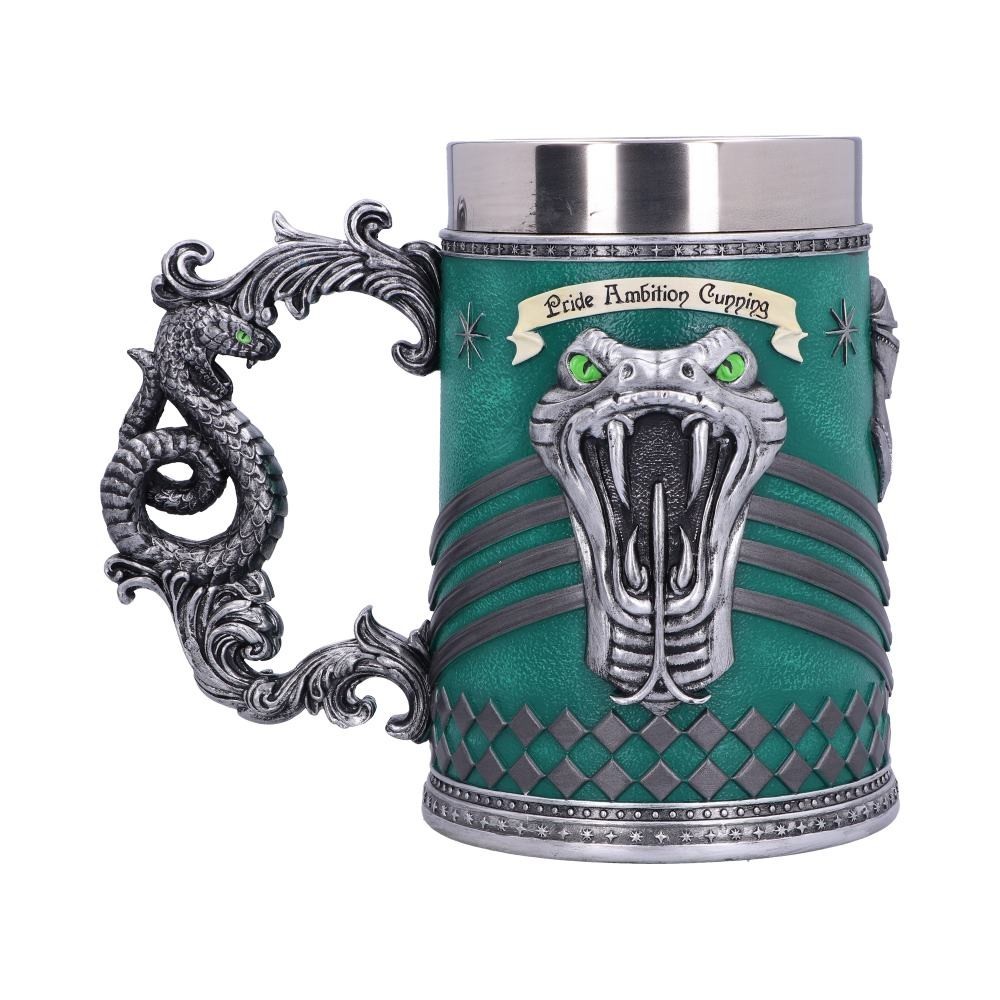 NEMESIS NOW HARRY POTTER SLYTHERIN LOGO TANKARD RESIN BOCCALE