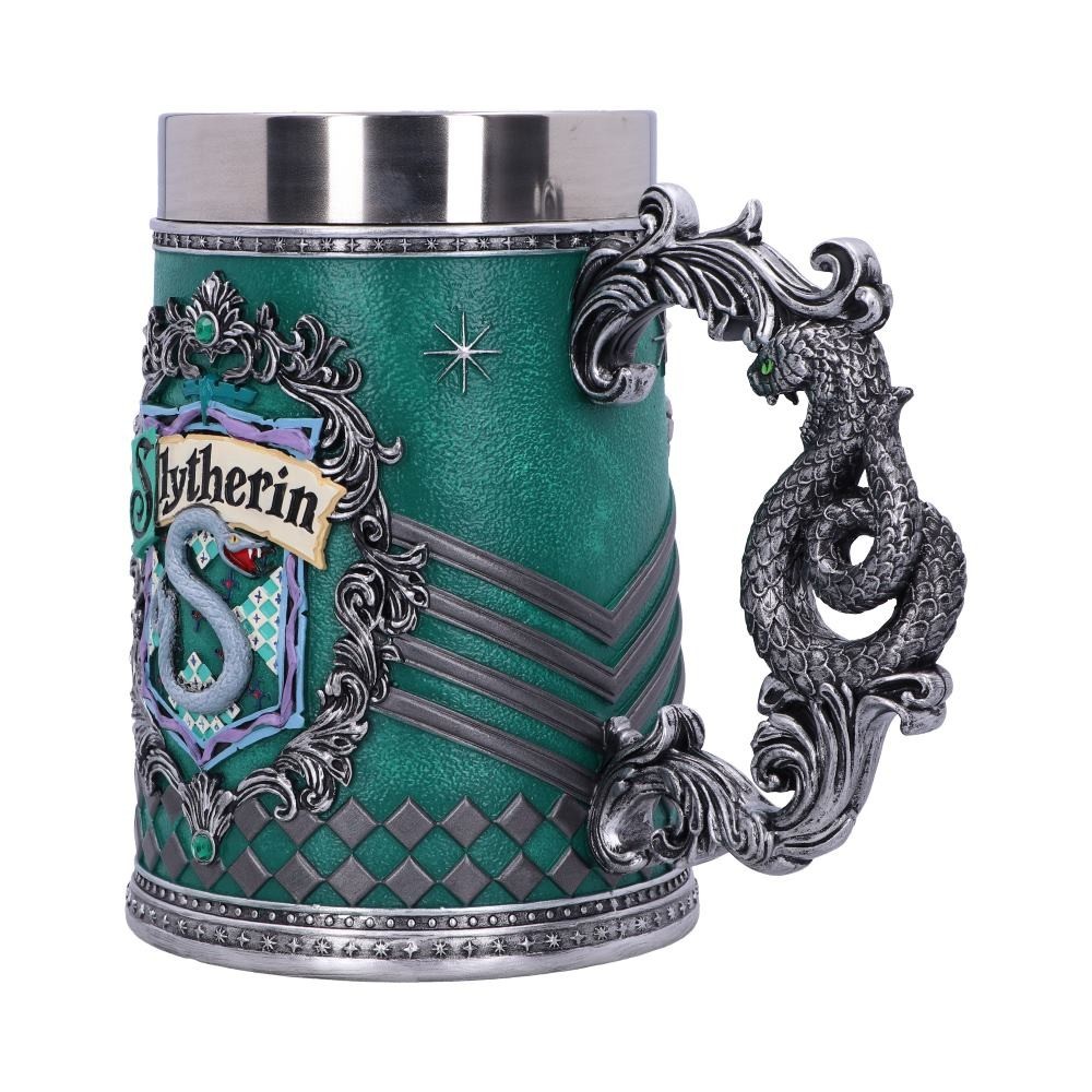 NEMESIS NOW HARRY POTTER SLYTHERIN LOGO TANKARD RESIN BOCCALE