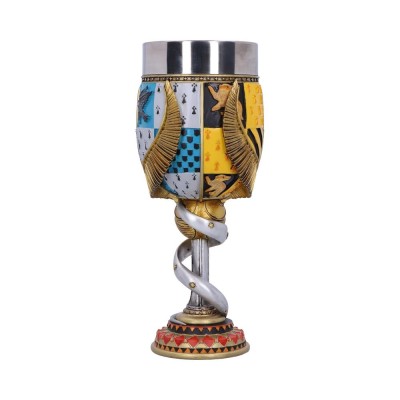 HARRY POTTER HOGWARTS LOGO GOBLET RESINA CALICE NEMESIS NOW