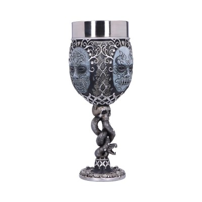 NEMESIS NOW HARRY POTTER DEATH EATERS LOGO GOBLET RESIN CALICE