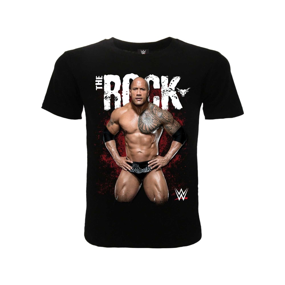 MAGLIA T SHIRT WRESTLING WWE THE ROCK DWAYNE JOHNSON