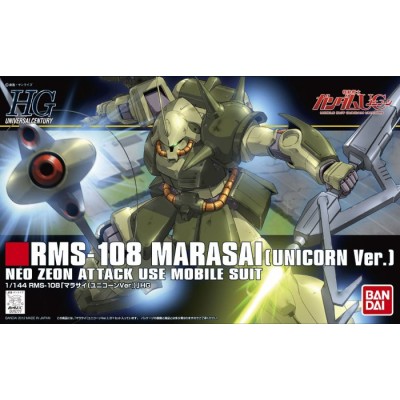 HIGH GRADE HGUC GUNDAM RMS-108 MARASAI UNICORN VER 1/144 MODEL KIT BANDAI