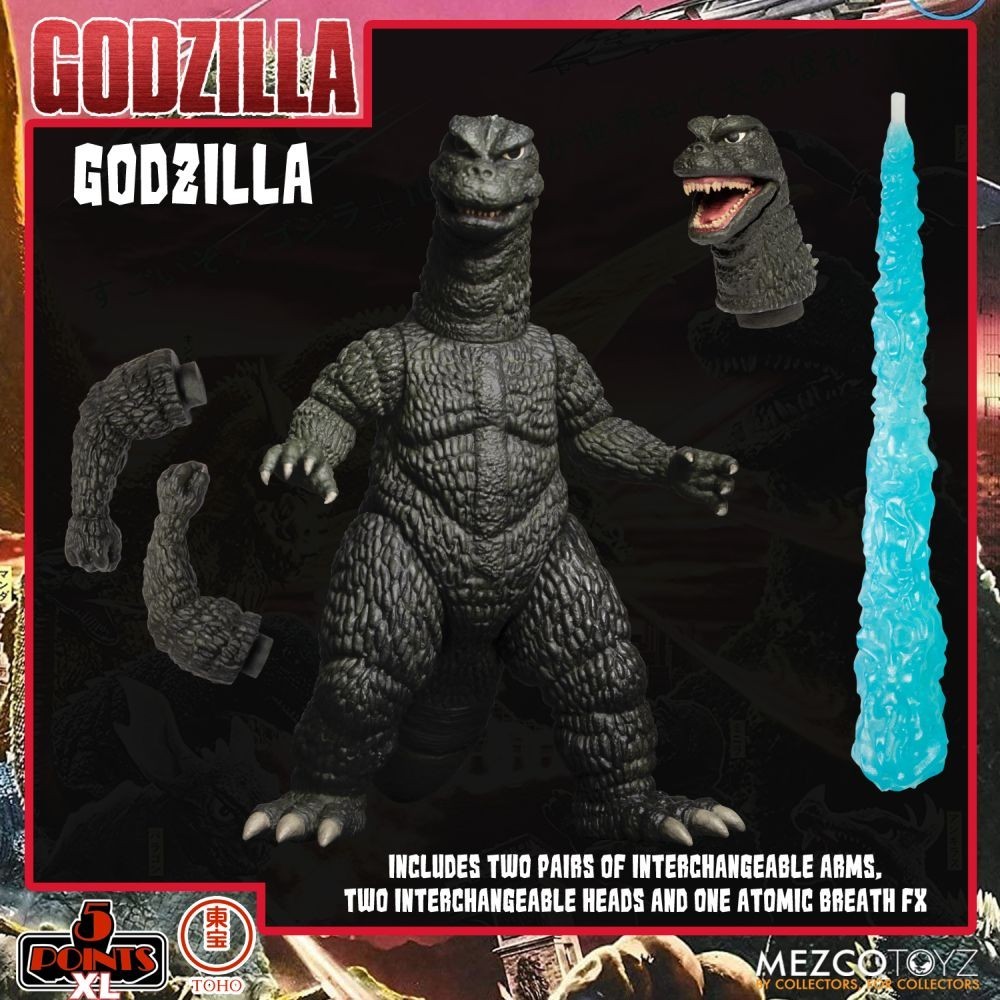 MEZCO TOYS GODZILLA S.1 5 POINTS XL SET ACTION FIGURE