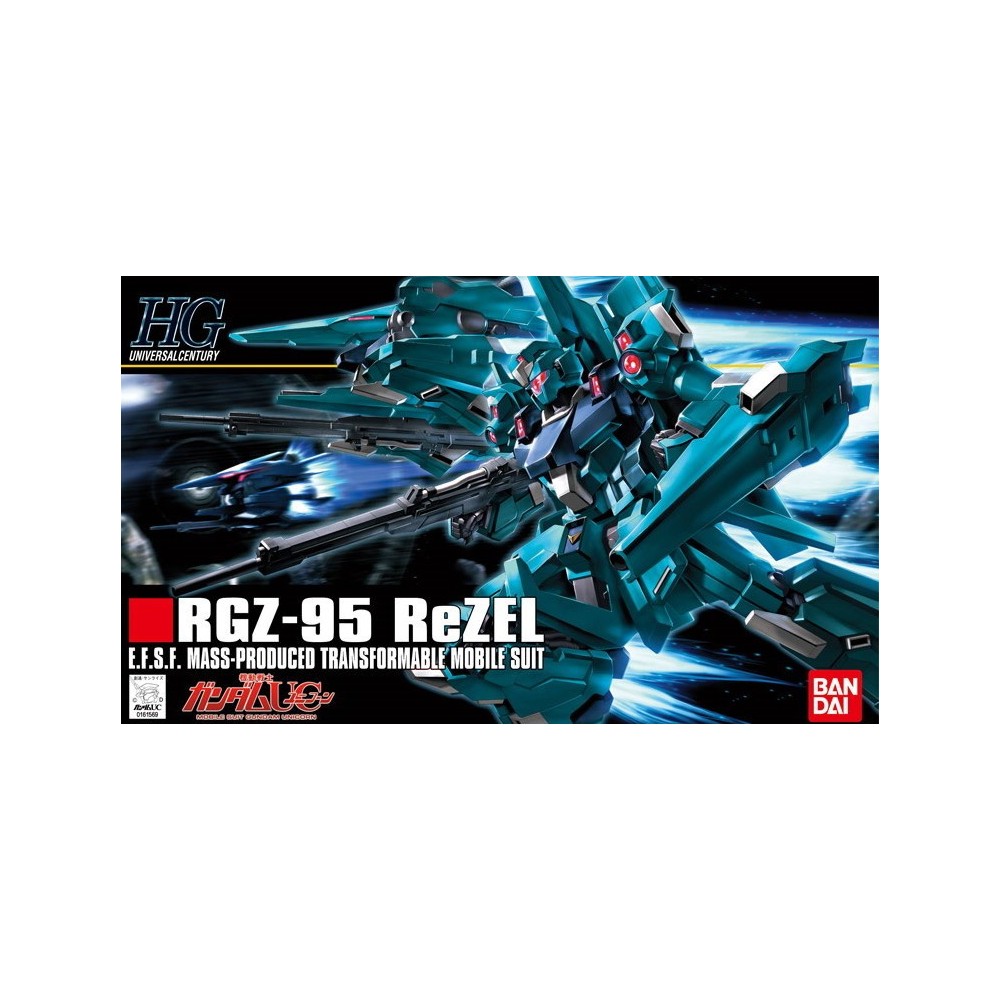 HIGH GRADE HGUC GUNDAM RGZ-95 REZEL 1/144 MODEL KIT BANDAI