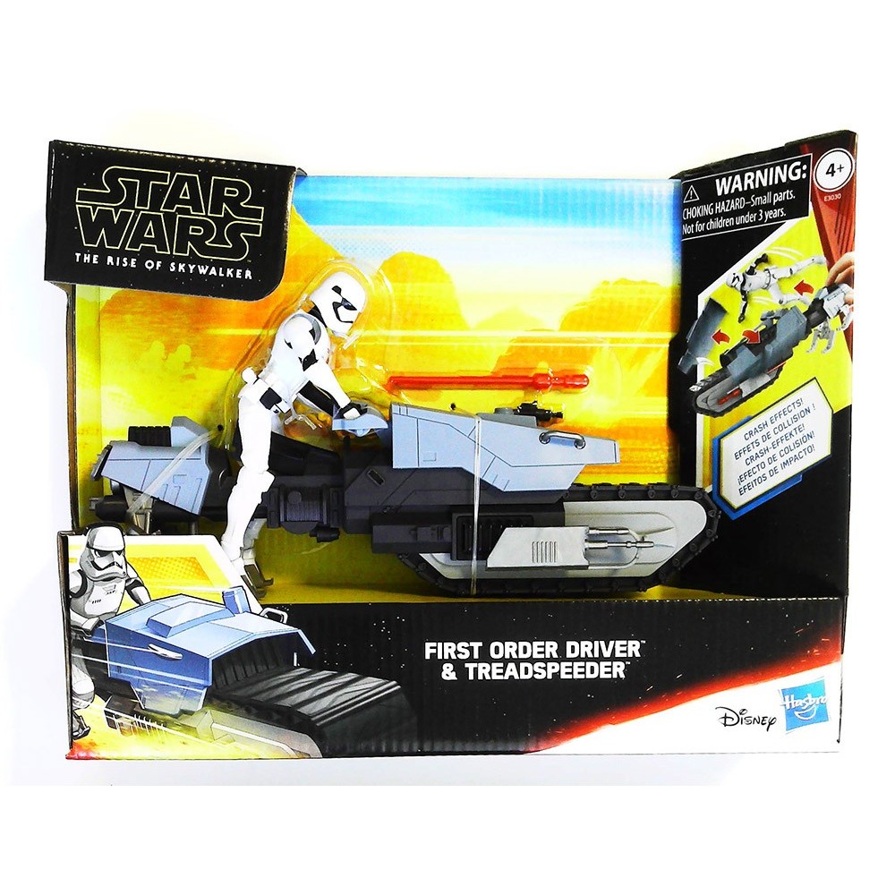 STAR WARS FIRST ORDER DRIVER AND TREADSPEEDER ACTION FIGURE HASBRO