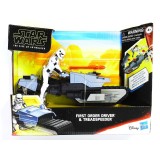 STAR WARS FIRST ORDER DRIVER AND TREADSPEEDER ACTION FIGURE HASBRO