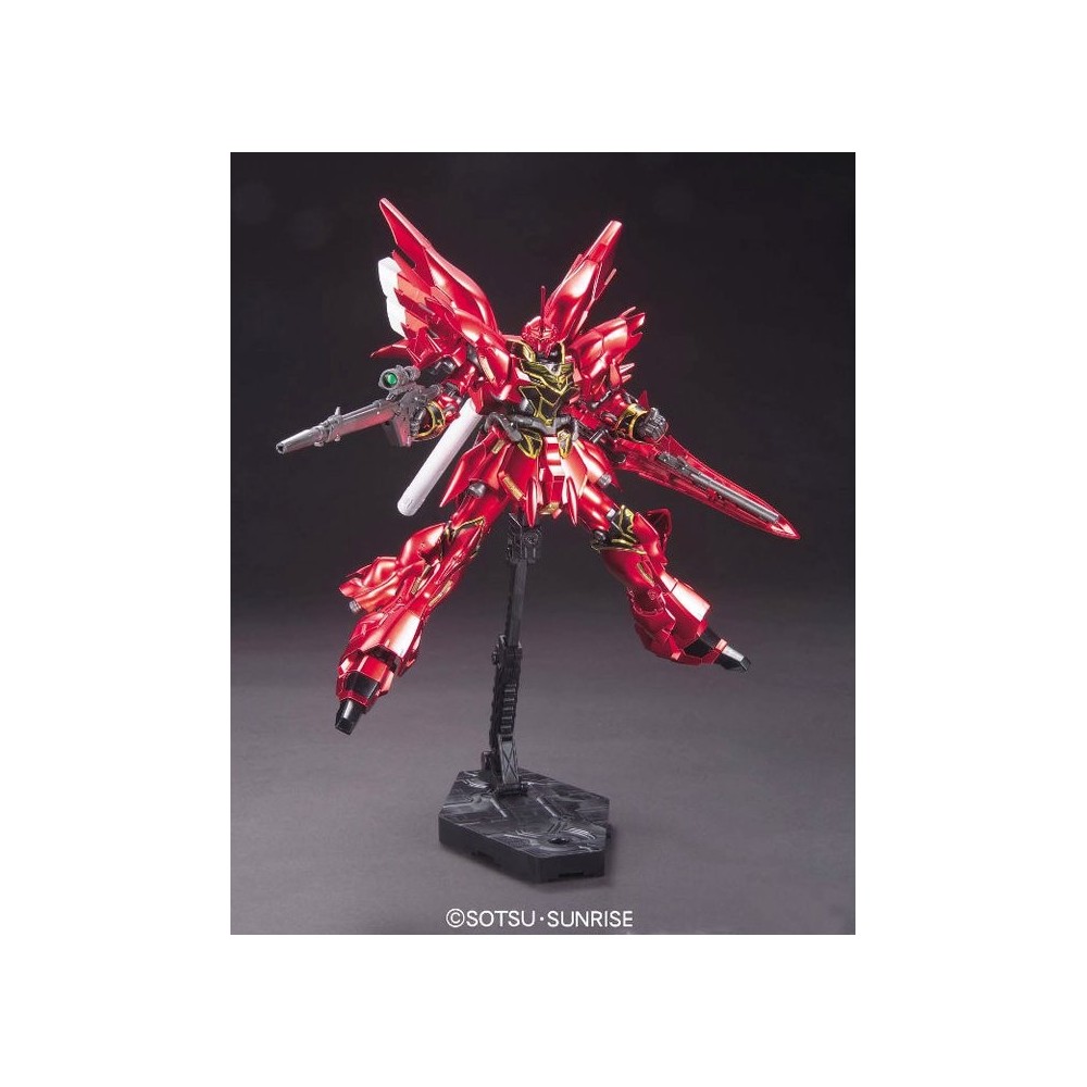 HIGH GRADE HGUC GUNDAM MSN-06S SINANJU TITANIUM FINISH VER 1/144 MODEL KIT BANDAI