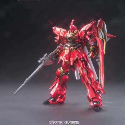 HIGH GRADE HGUC GUNDAM MSN-06S SINANJU TITANIUM FINISH VER 1/144 MODEL KIT BANDAI