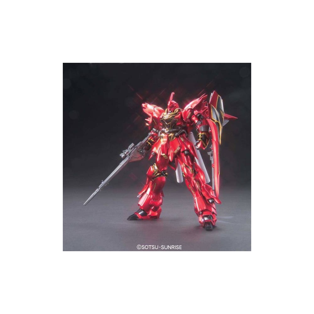 HIGH GRADE HGUC GUNDAM MSN-06S SINANJU TITANIUM FINISH VER 1/144 MODEL KIT BANDAI