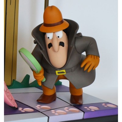 THE PINK PANTHER AND THE INSPECTOR 41CM STATUA FIGURE HOLLYWOOD COLLECTIBLES