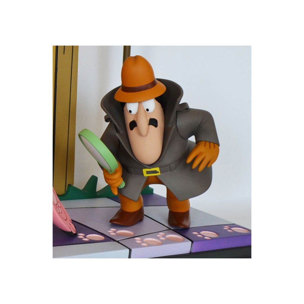 THE PINK PANTHER AND THE INSPECTOR 41CM STATUA FIGURE HOLLYWOOD COLLECTIBLES