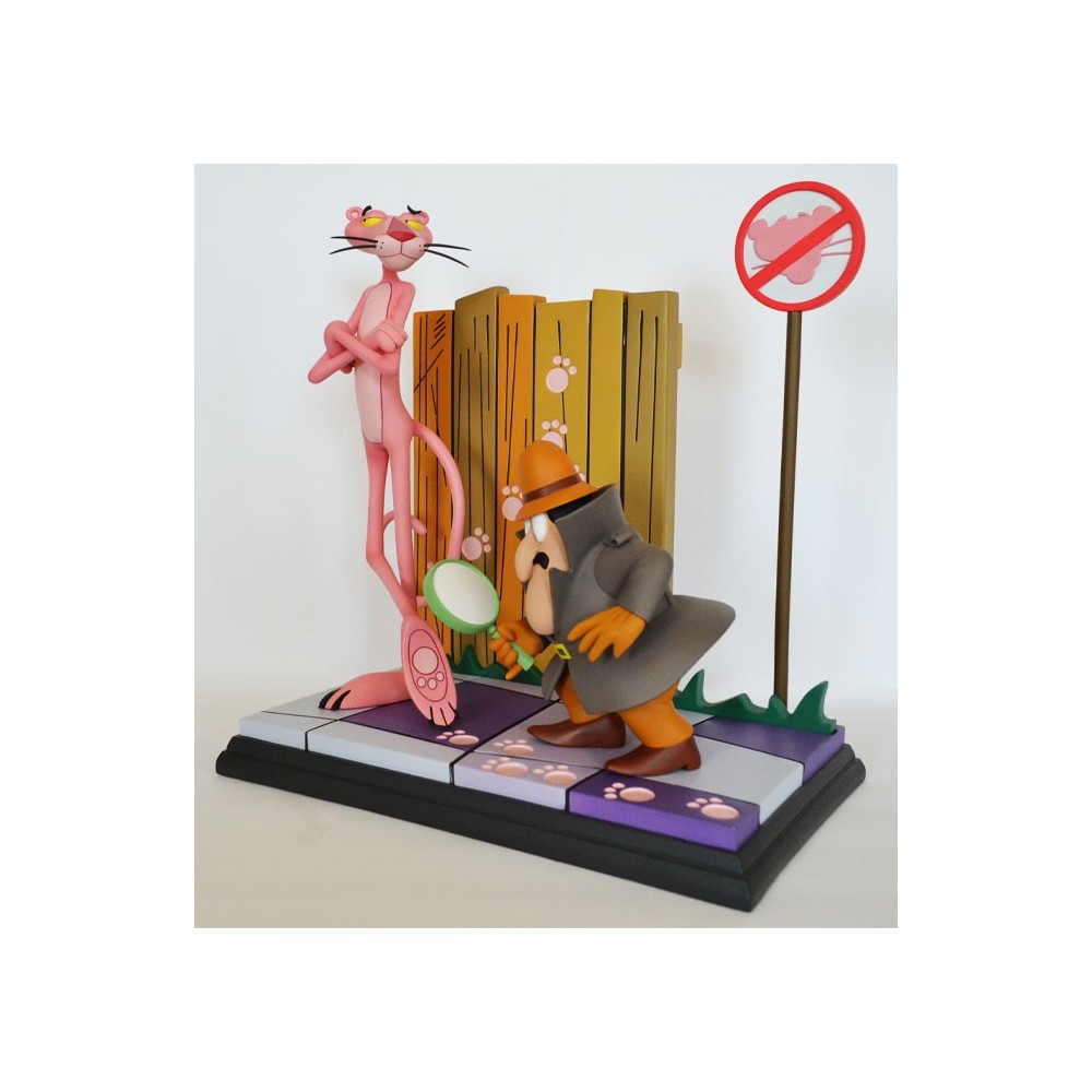 HOLLYWOOD COLLECTIBLES THE PINK PANTHER AND THE INSPECTOR 41CM STATUE FIGURE